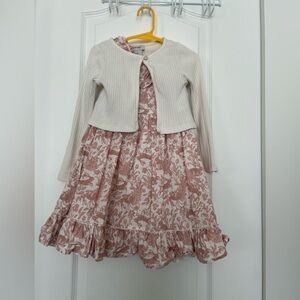 Haute Hippie Girls Dress & Cardigan Set